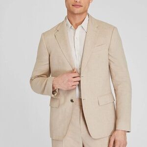 Tech Linen Suit Blazer - Brand New - NEVER WORN - Light Khaki
